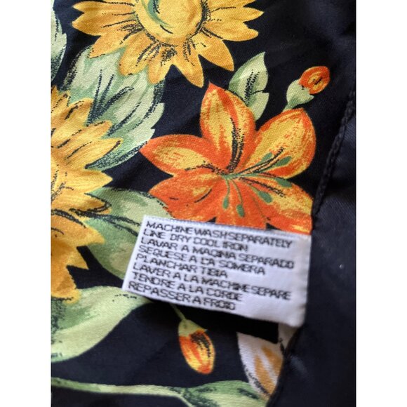 Kathy Lee Collection black white polka dots with flowers scarf - Picture 4 of 5